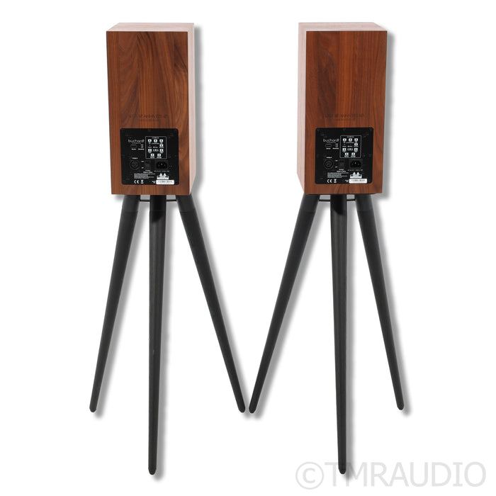 Buchardt Audio A10 Active Wireless Bookshelf Speakers; Stands
