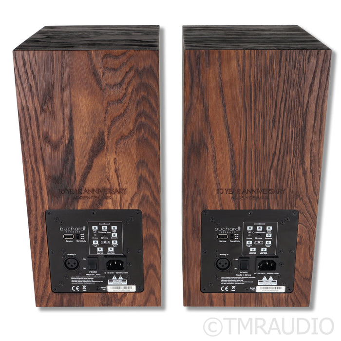 Buchardt Audio A10 Active Wireless Bookshelf Speakers; Walnut; Platin Stereo Hub