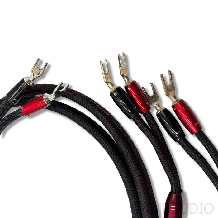 AudioQuest William Tell Zero Bi-Wire Speaker Cables; 6ft
