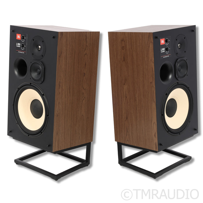 JBL L100 Classic Bookshelf Speakers; Stands