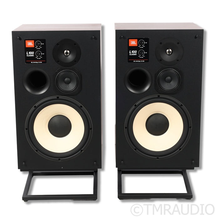 JBL L100 Classic Bookshelf Speakers; Stands