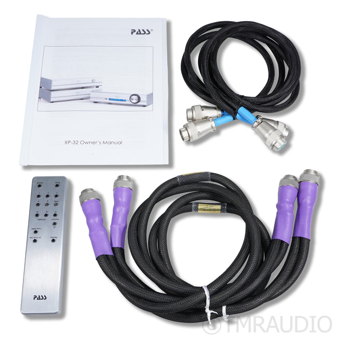 Pass Labs XP-32 Preamplifier; Upgraded Umbilical Cables