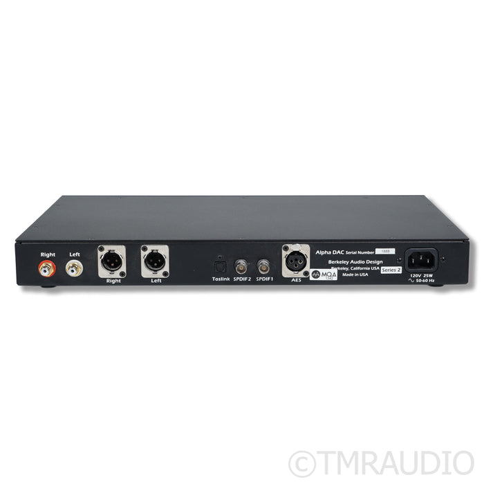 Berkeley Audio Design Alpha DAC Reference Series 2 DAC; MQA Certified