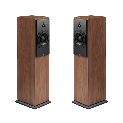 ATC SCM20ASLT Active Tower Speakers walnut