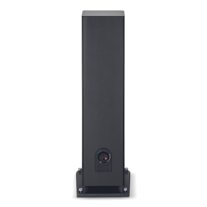 Focal Aria Evo X No. 4 Floorstanding Speakers, Black High Gloss rear view, binding posts