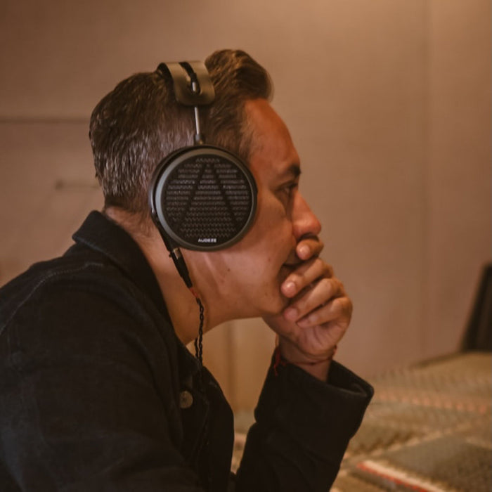 Audeze MM-520 Planar Magnetic Headphones lifestyle photo