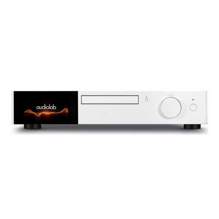 Audiolab 9000CDT CD Transport in silver, front view