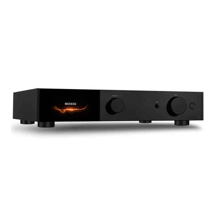 Audiolab 9000Q Preamplifier angled view, in black
