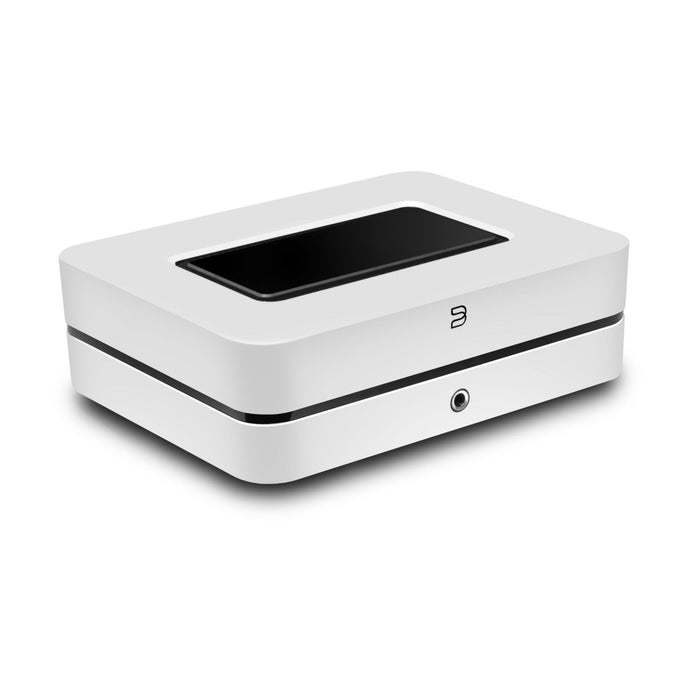 Bluesound POWERNODE N331 Streaming Amplifier front view white
