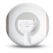 Bluesound PULSE SUB Wireless Subwoofer rear view, in white