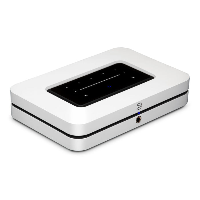 Bluesound Node (N132) Wireless Network Streamer white, top angled view