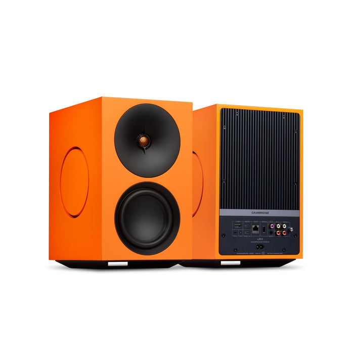 Cambridge Audio L/R X Bookshelf Speakers in orange
