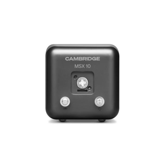 Cambridge Audio MSX10 Wired Satellite Speaker in black, rear view