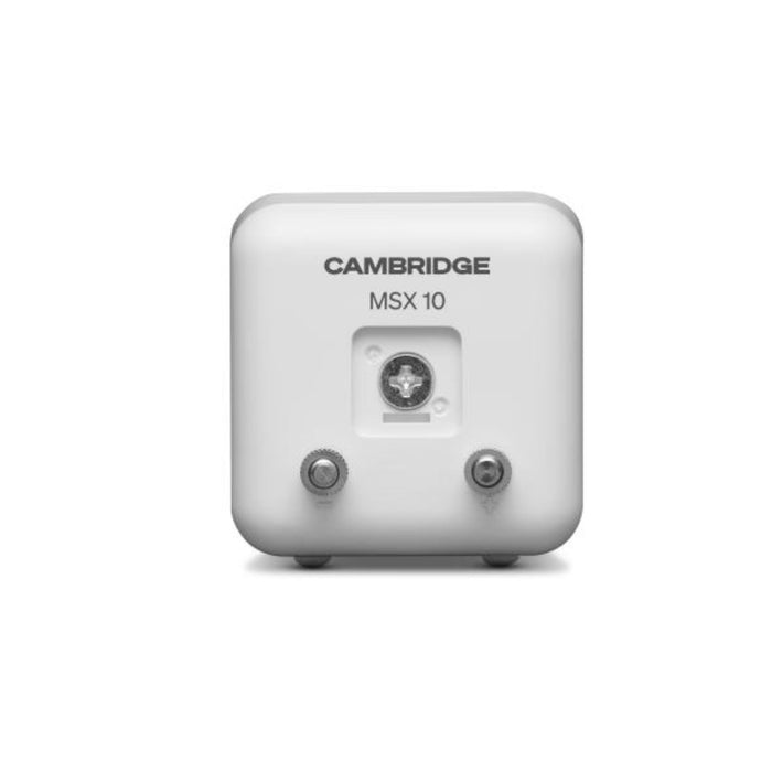Cambridge Audio MSX10 Wired Satellite Speaker in white, rear view
