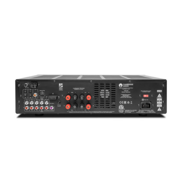 Cambridge Audio AX R100 FM/AM Receiver with Phono Stage, back view