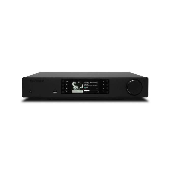 Cambridge Audio CXN100 Network Audio Streamer black, front view