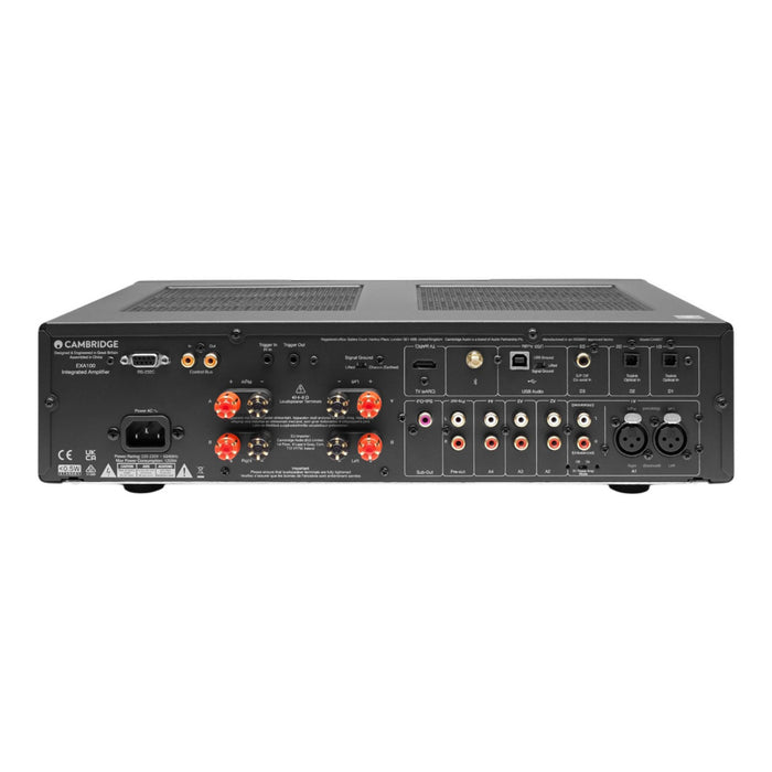 Cambridge Audio EXA100 Stereo Integrated Amplifier rear panel, inputs and outputs