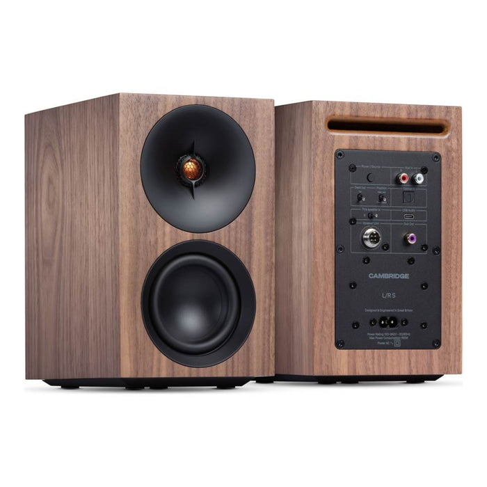 Cambridge Audio L/R S Bookshelf Speakers in walnut