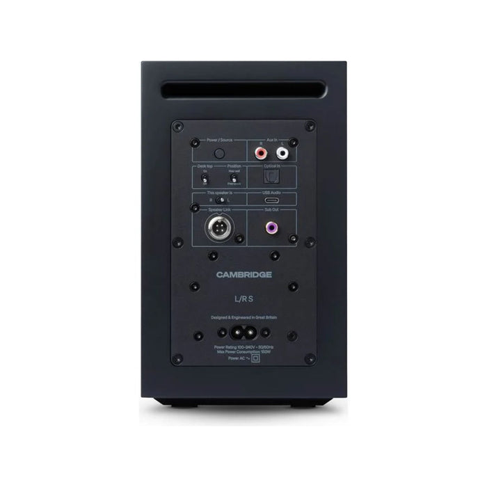Cambridge Audio L/R S Bookshelf Speakers back view