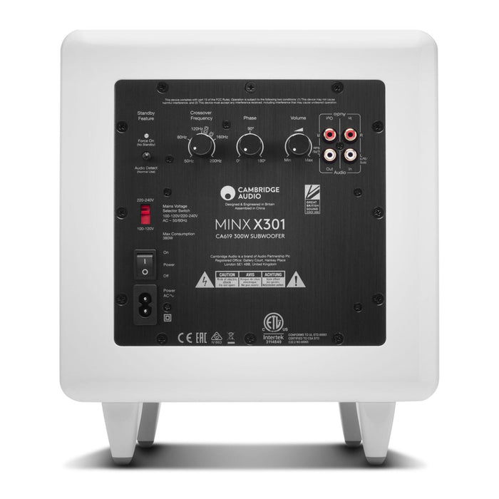 Cambridge Audio Minx X301 White Subwoofer