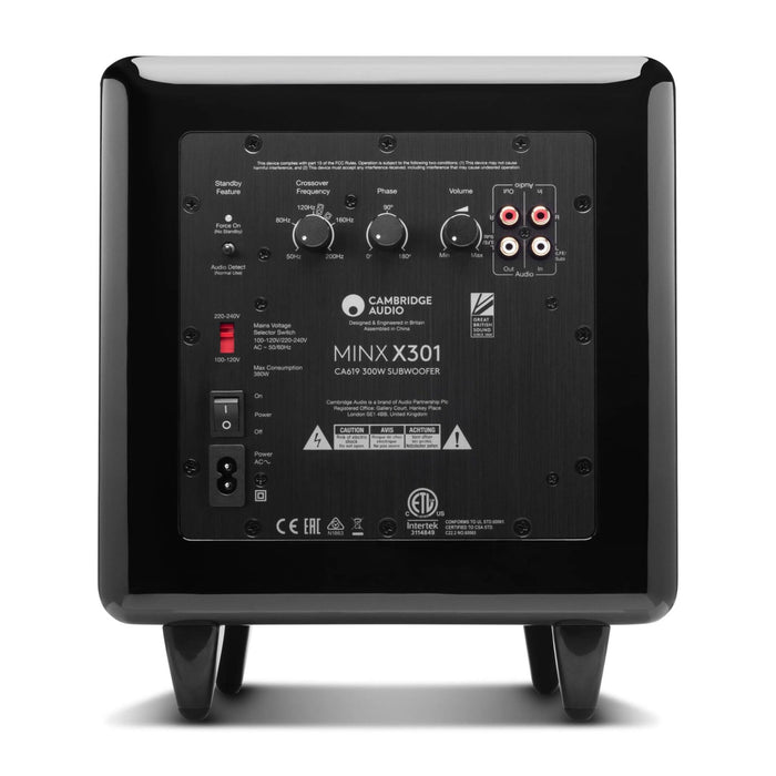 Cambridge audio black x301 subwoofer