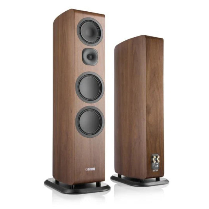 Canton Vento 101 Floorstanding Speakers in walnut