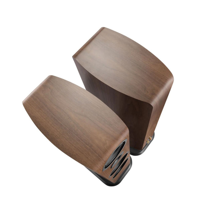 Canton Vento 101 Floorstanding Speakers top view, in walnut