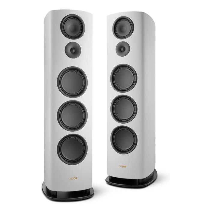 Canton Reference 1 Floorstanding Speakers, white satin rear view
