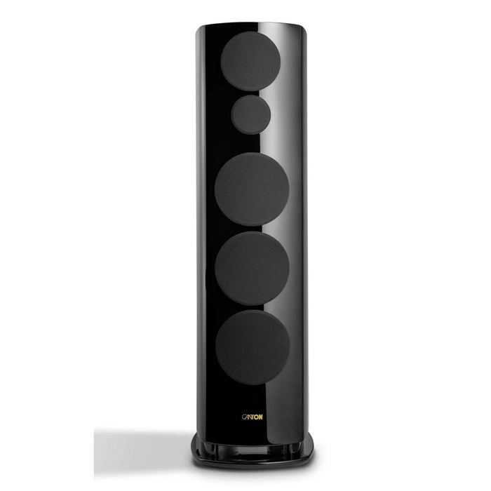 Canton Reference 1 Floorstanding Speaker, black piano with grills