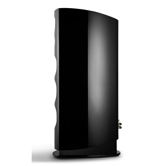 Canton Reference 1 Floorstanding Speaker, black piano side view