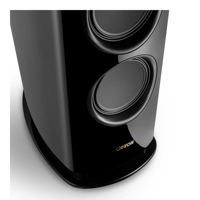 Canton Reference 1 Floorstanding Speaker, black piano bottom woofers