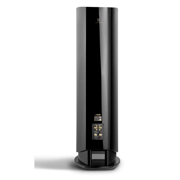 Canton Reference 1 Floorstanding Speaker, black piano rear view