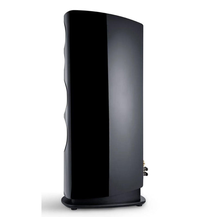 Canton Reference 2 Floorstanding speaker, black piano side view