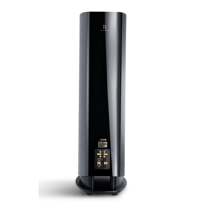 Canton Reference 2 Floorstanding speaker, black piano rear view