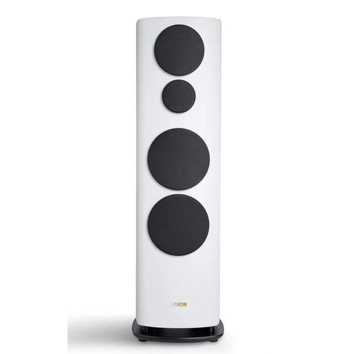 Canton Reference 2 Floorstanding speaker, white satin with grills