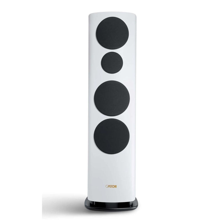 Canton Reference 3 Floorstanding Speaker, white ivory with grills