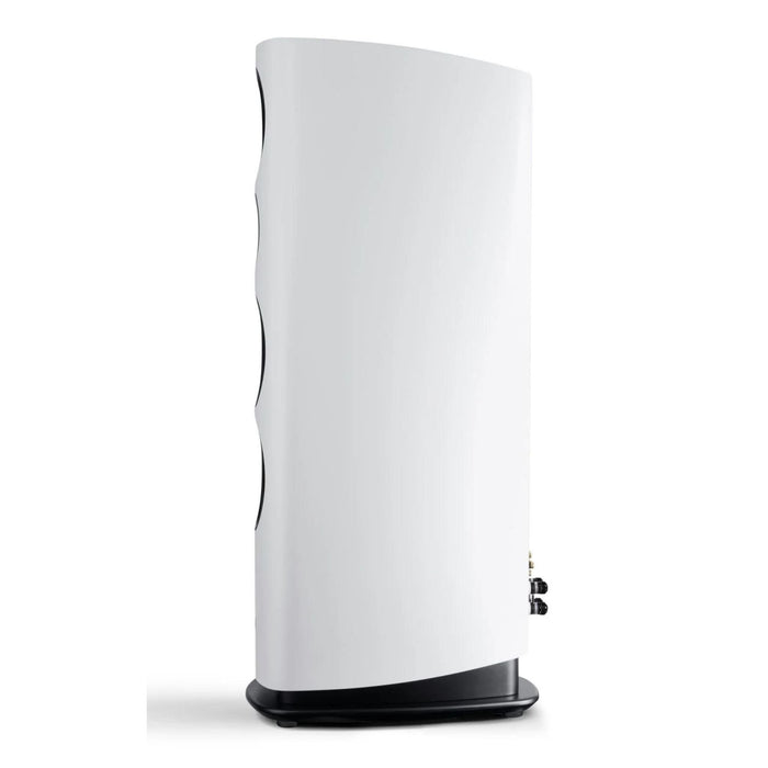 Canton Reference 5 floorstanding speaker, white satin side view