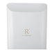 Canton Reference 5 floorstanding speaker, white satin close up rear logo