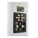 Canton Reference 5 floorstanding speaker, white satin close up binding posts