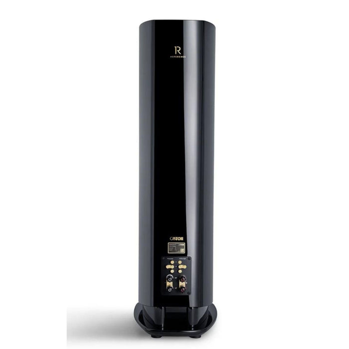 Canton Reference 5 floorstanding speaker, black piano rear view