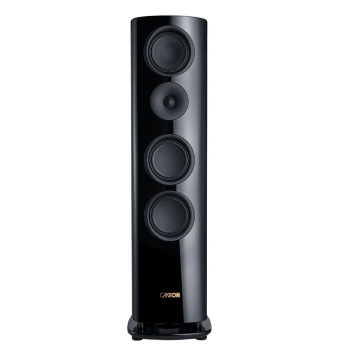 Canton Reference 7 floorstanding speakers, black piano