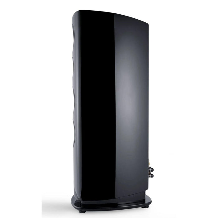 Canton Reference 7 floorstanding speakers, black piano side view