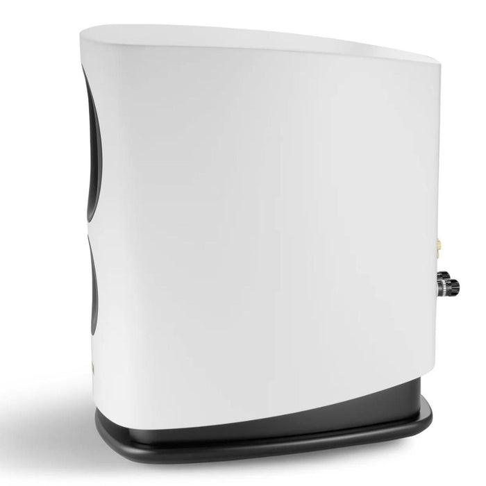 Canton Reference 9 Bookshelf Speaker, white satin side view