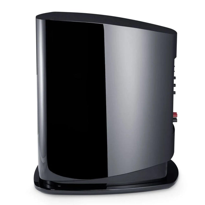 Canton Reference sub, black piano side view