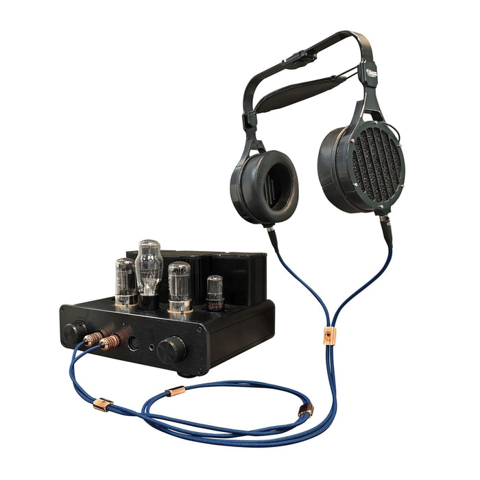 Cardas Clear Beyond Headphone Cable with headphones and amp