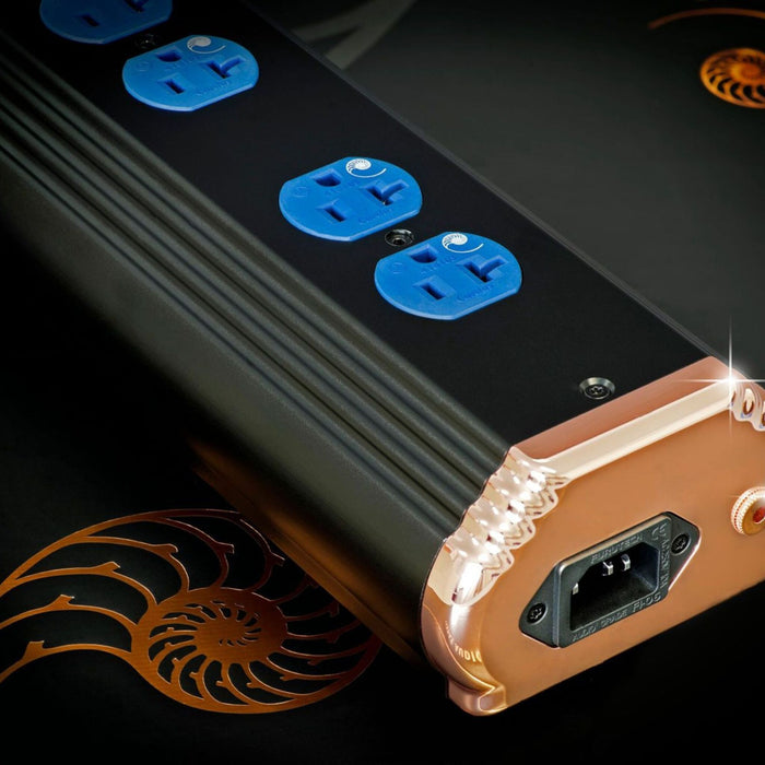 Cardas Nautilus Power Strip with cardas logo
