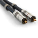 Clarus Aqua MkII interconnects, RCA connectors detail shot
