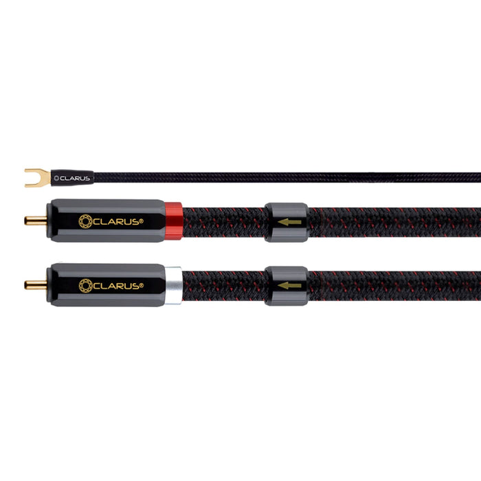 Clarus Crimson MkII Phono Cables, Pair with grounding wire
