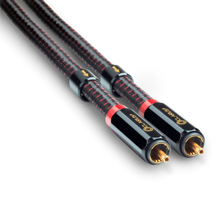 Clarus MkII RCA Interconnects detail shot, RCA connectors up close

