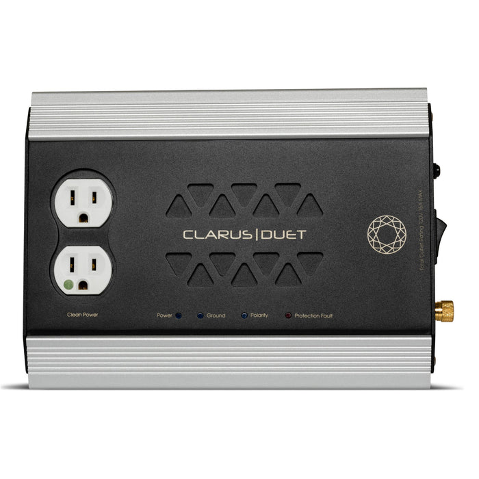 Clarus Duet Two Outlet Power Block top view